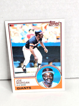 Joe Morgan Giants Baseball Card 1983 Topps No. 603