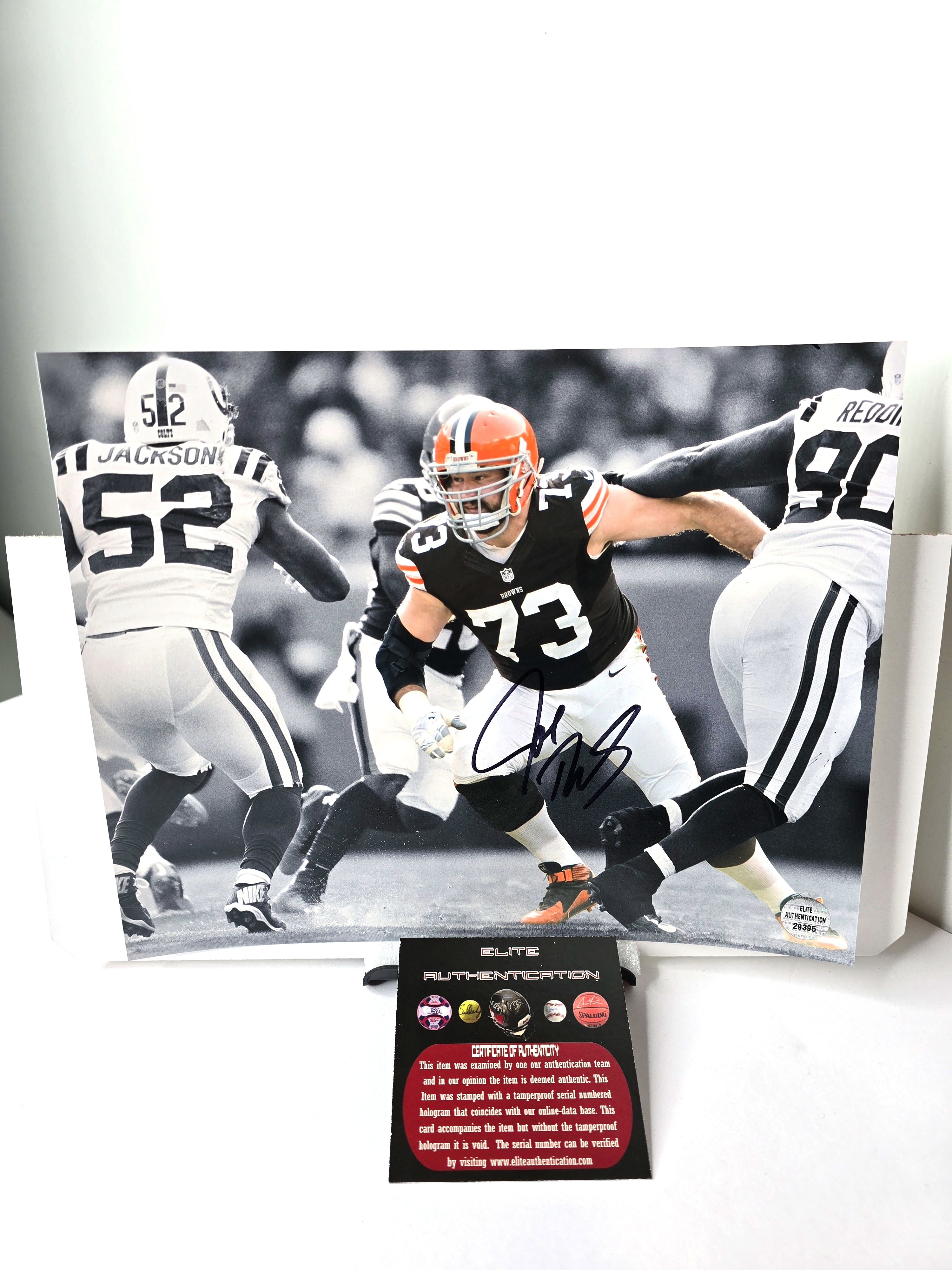 Joe Thomas Signed Autograph Cleveland Browns NFL Football Photo