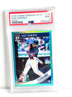 Jose Ramirez Baseball Card 2018 Donruss Optic No. 139 Mint PSA