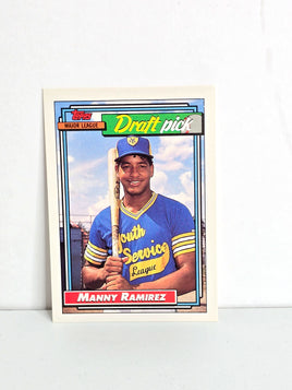 Manny Ramirez Rookie Baseball Card 1992 Topps No. 156