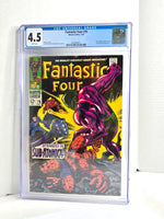 Marvel Comic Book 1968 Fantastic Four Graded 4.5 CGC July Vol 76
