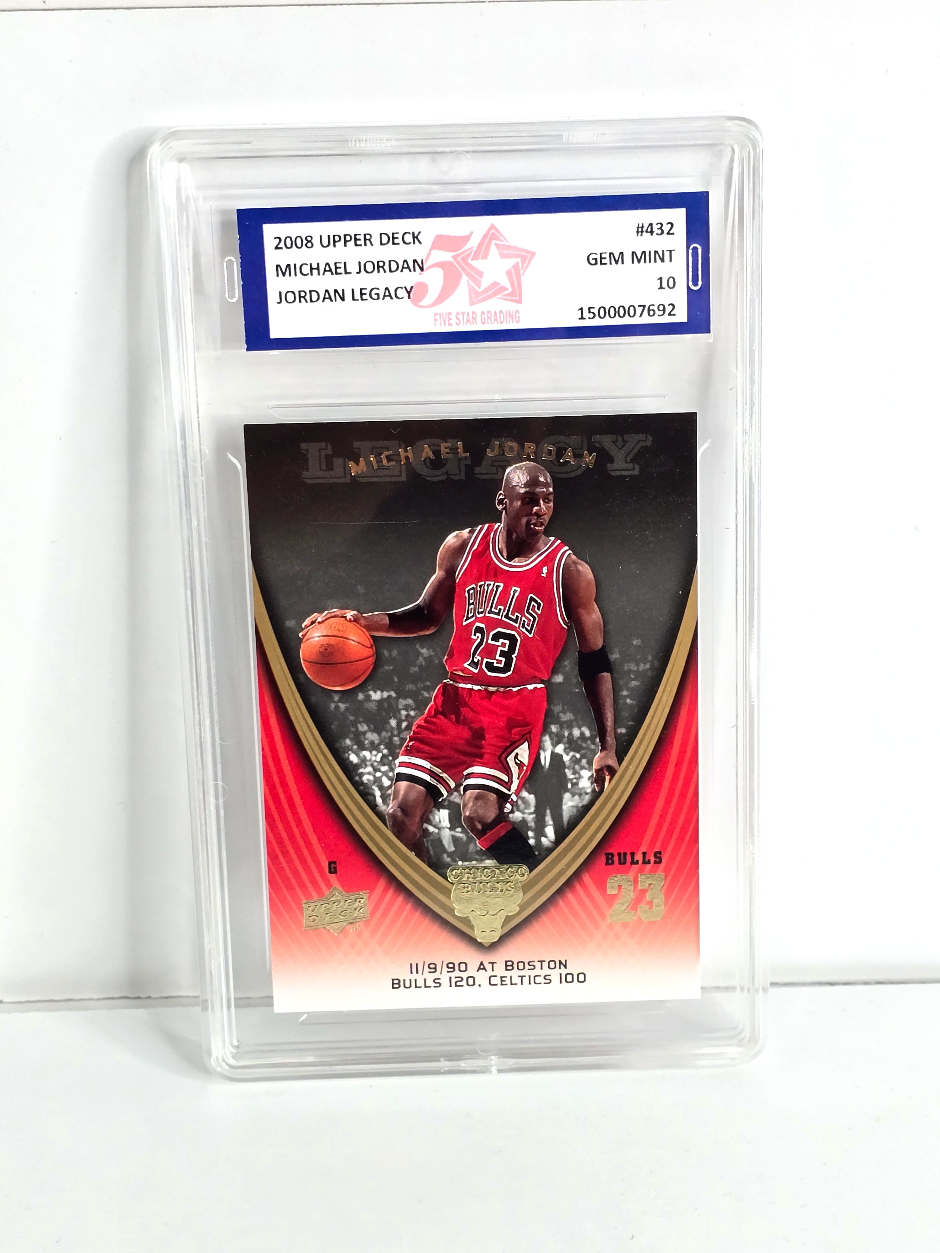 Michael Jordan Basketball Card 2008 Upper Deck Mint Grade
