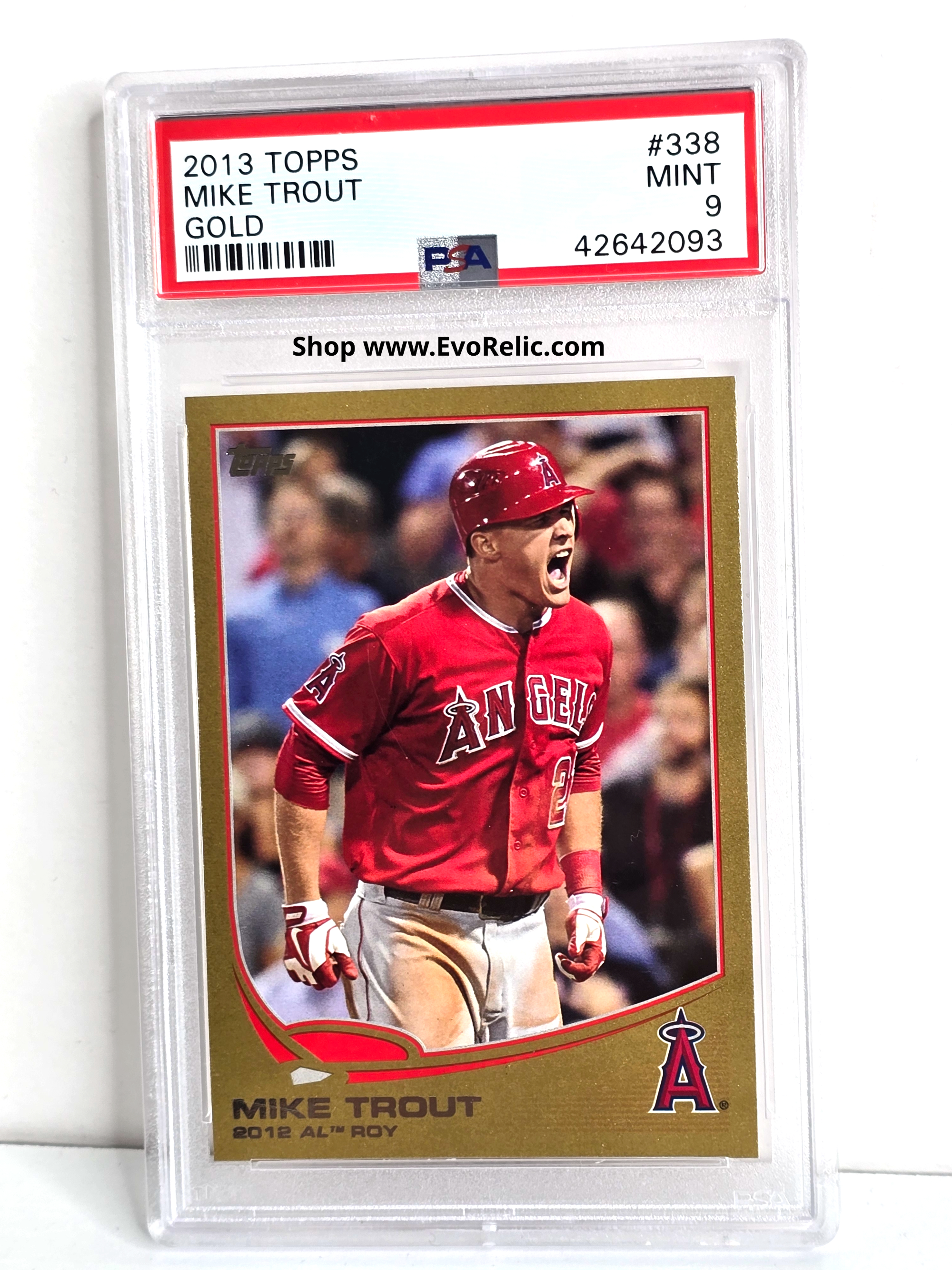 Mike Trout Baseball Card 2013 Topps No. 338 PSA Mint
