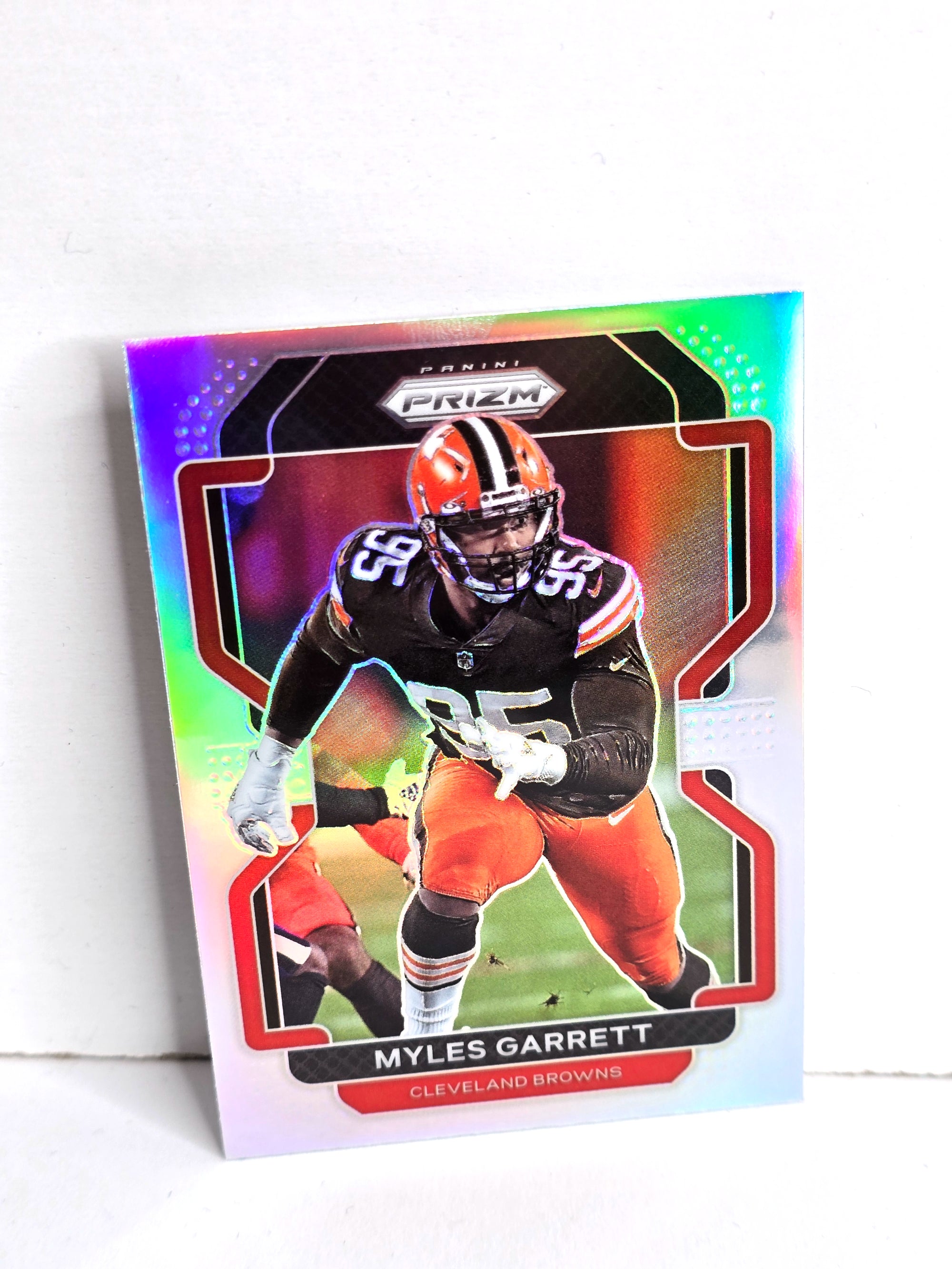 Myles Garrett Football Card 2021 Panini Prizm No. 266