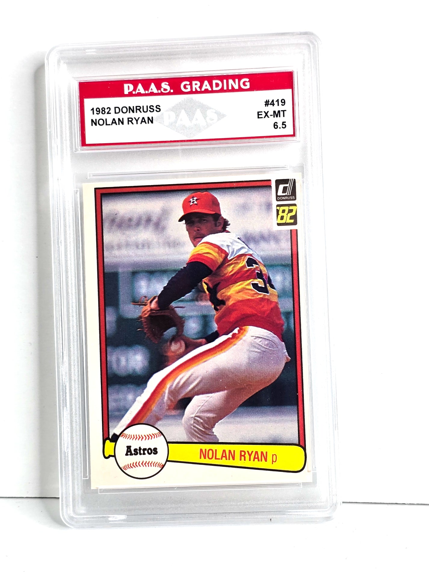 Nolan Ryan Baseball Card 1982 Donruss #419 PSA Ex-Mint