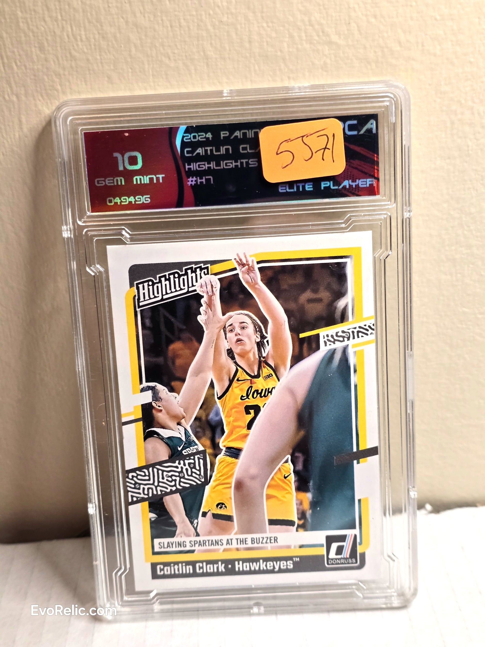 Panini 2024 Caitlin Clark WNBA Basketball Card No H7 - Graded 10 Mint