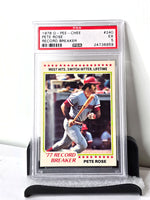 Pete Rose Baseball Card 1978 O-Pee-Chee No. 240 PSA Graded Excellent