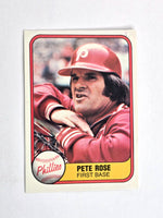 Pete Rose Baseball Card 1981 Fleer No. 1