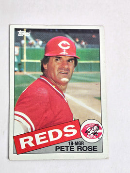 Pete Rose Baseball Card 1985 Topps No. 600