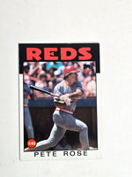 Pete Rose Baseball Card 1986 Topps No. 1