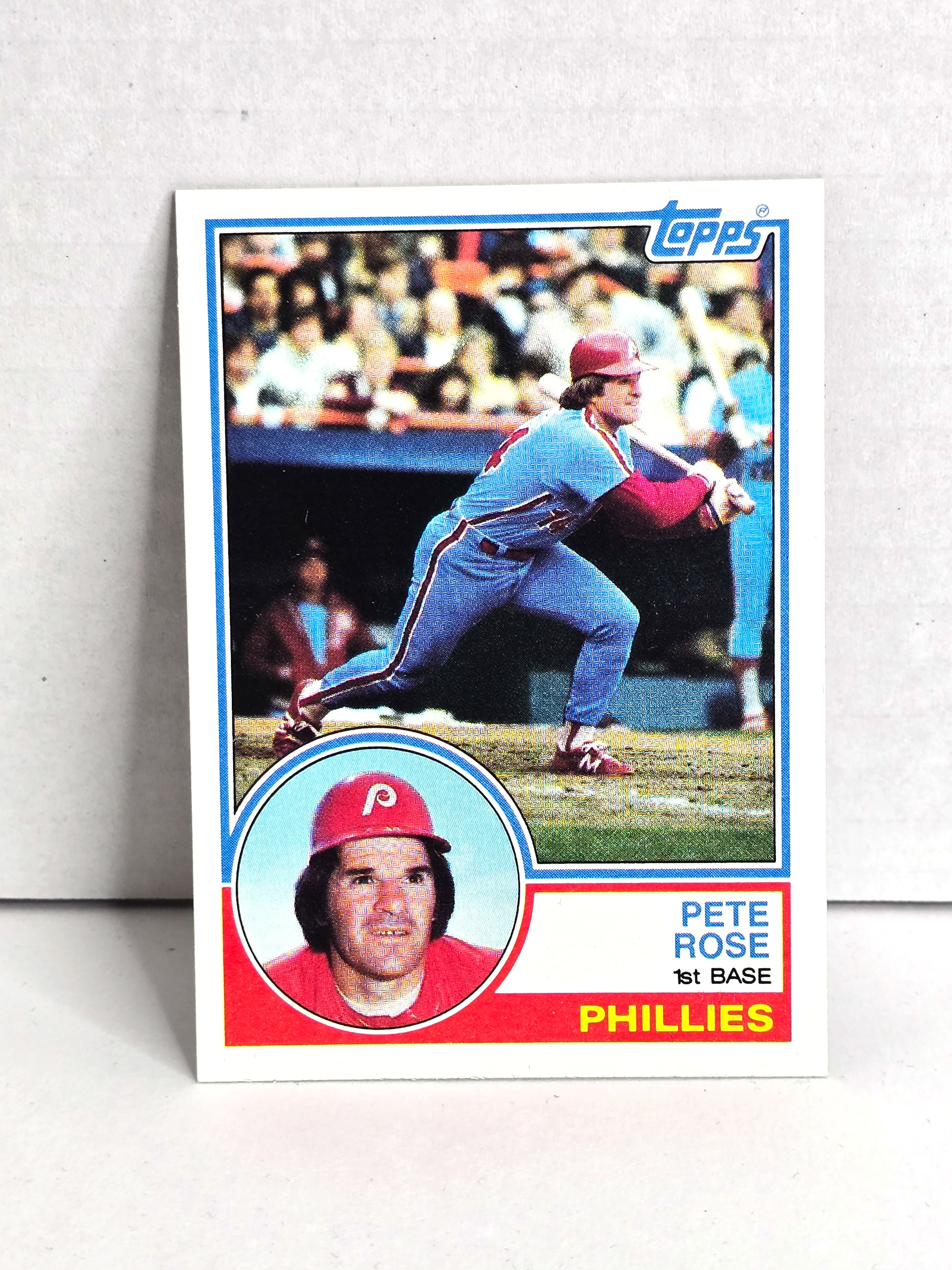 Pete Rose Phillies Baseball Card 1983 Topps No. 100