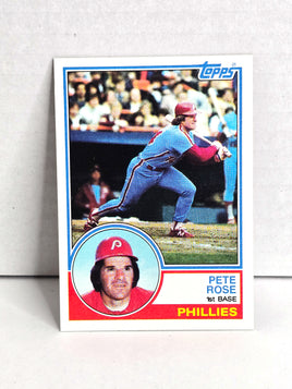Pete Rose Phillies Baseball Card 1983 Topps No. 100
