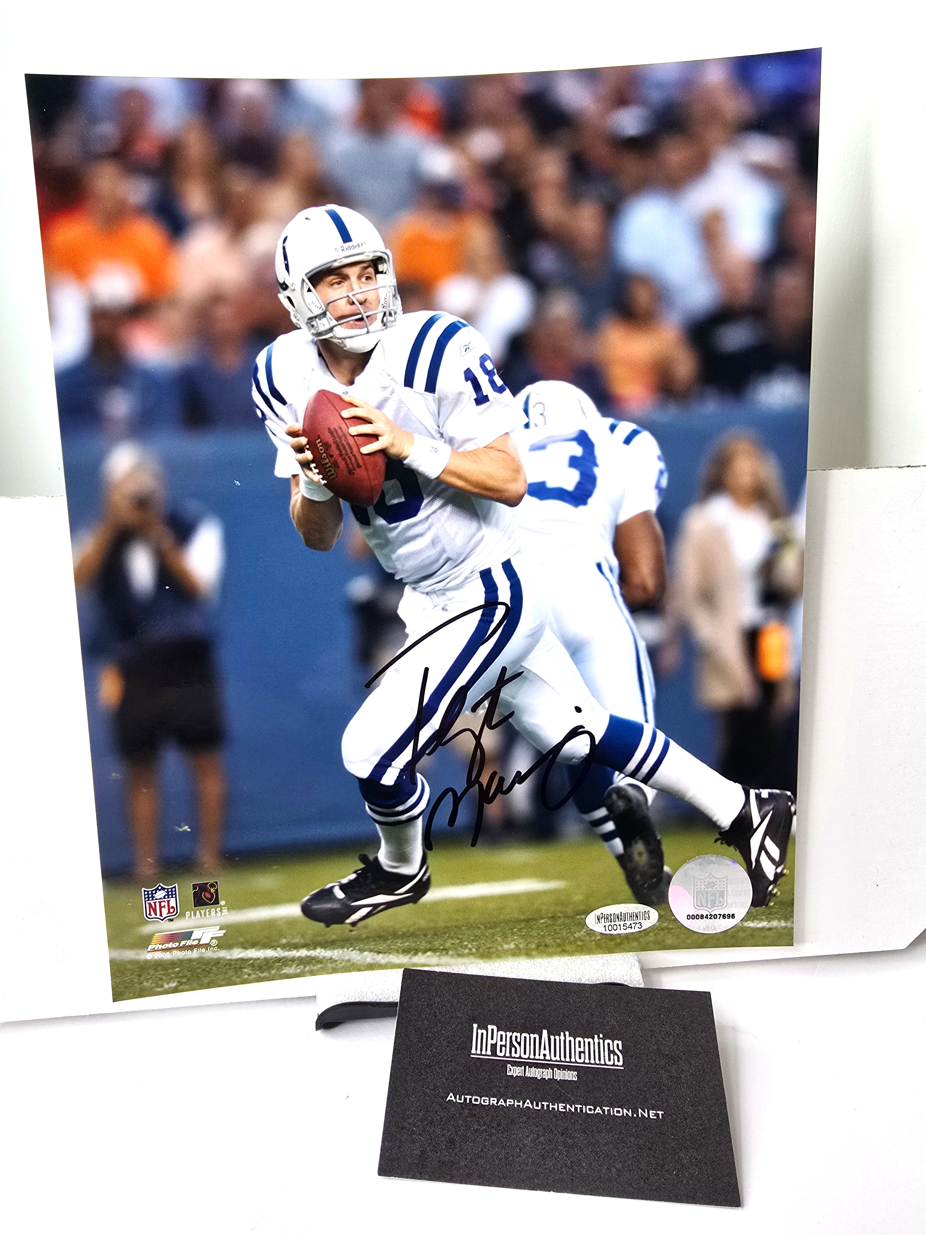 Peyton Manning Signed Autograph NFL Football Photo