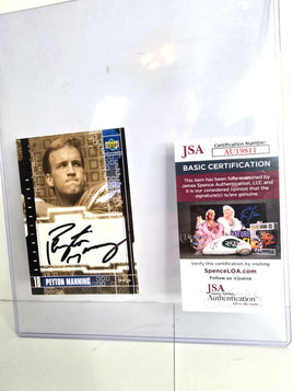 Peyton Manning Signed Autograph Trading Card - JSA Authenticated