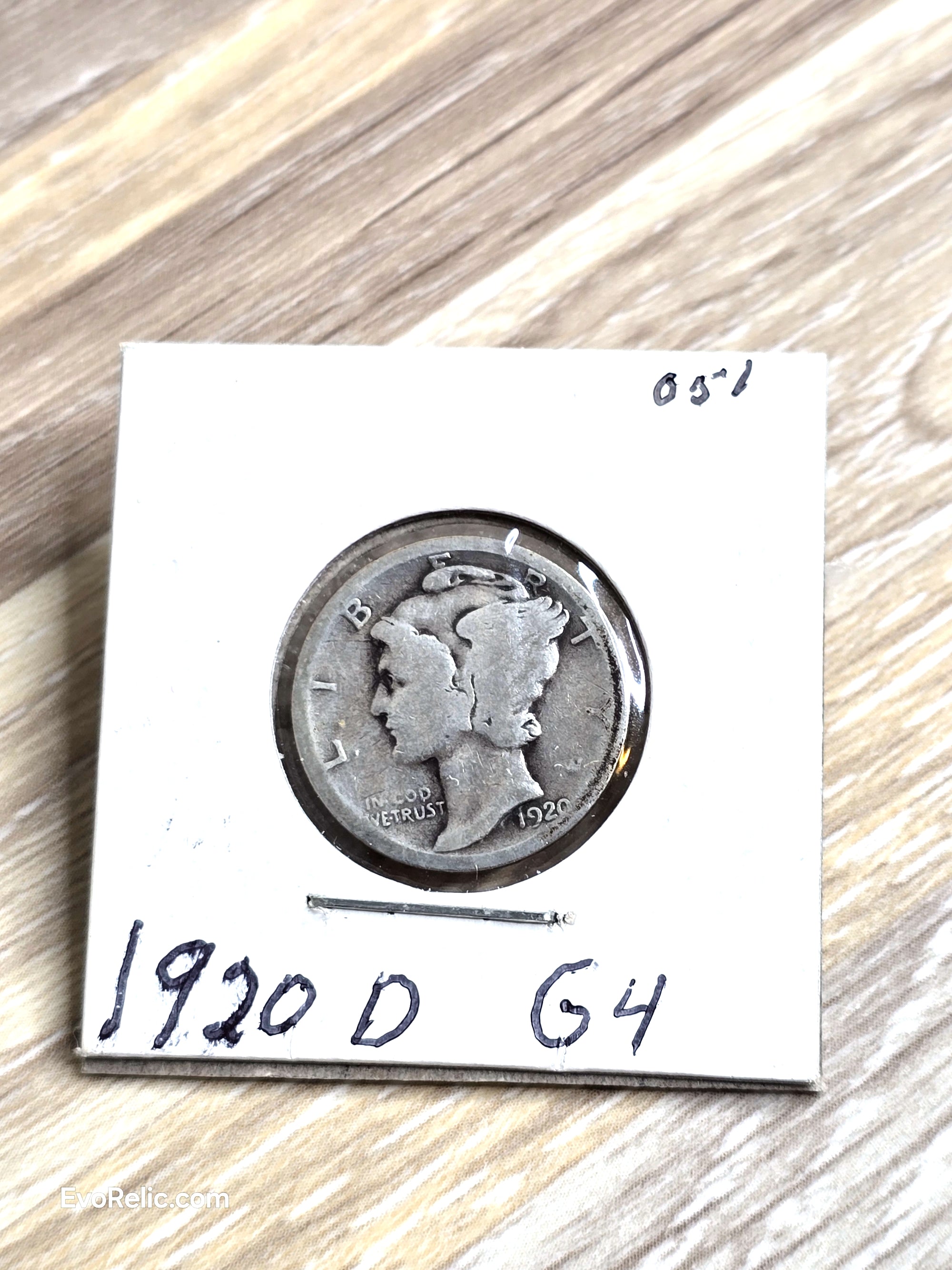 Rare Coin 1920-D Mercury Dime Silver Collectible