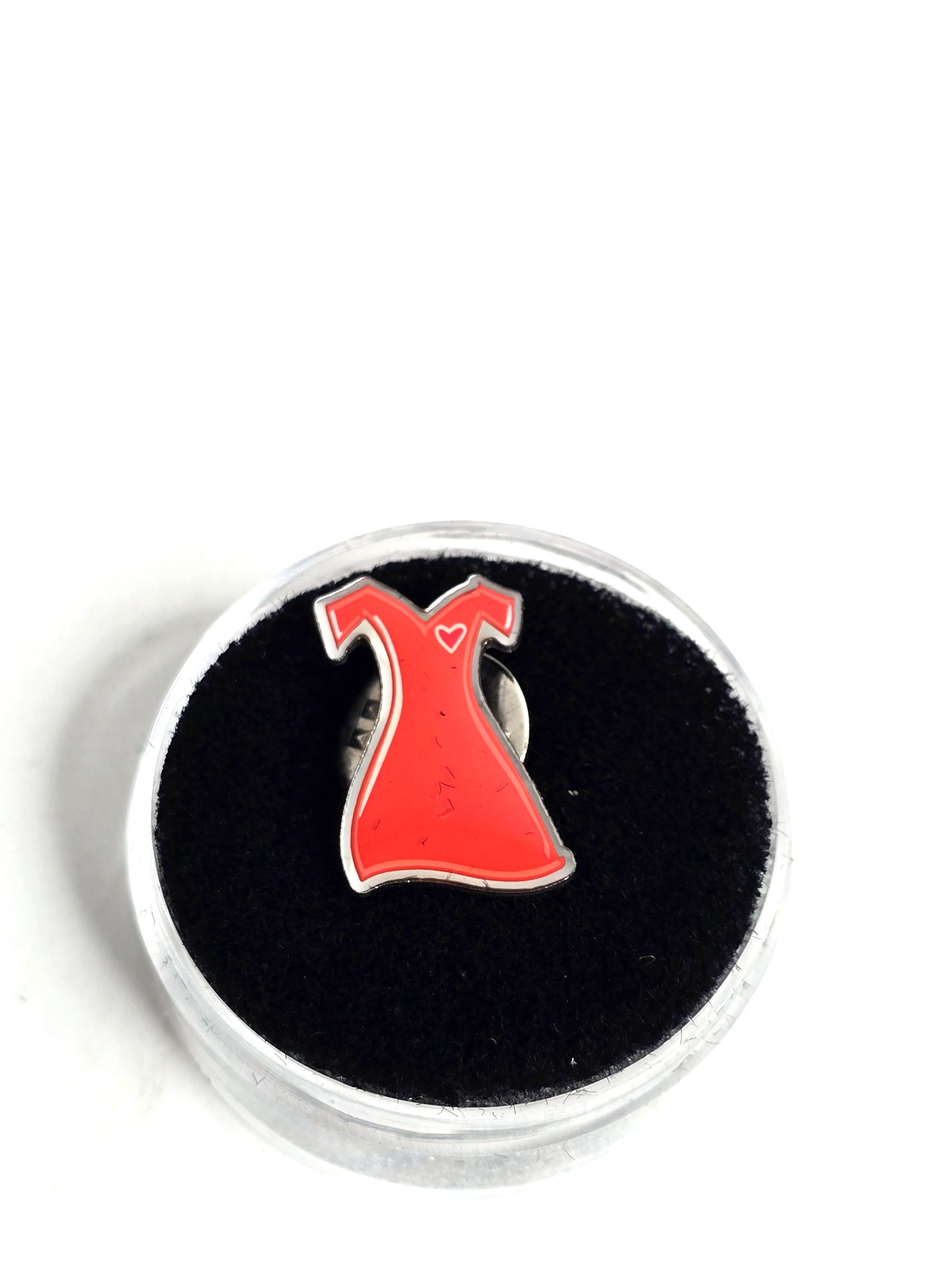 Red Apparel Fashion Vintage Lapel Pin