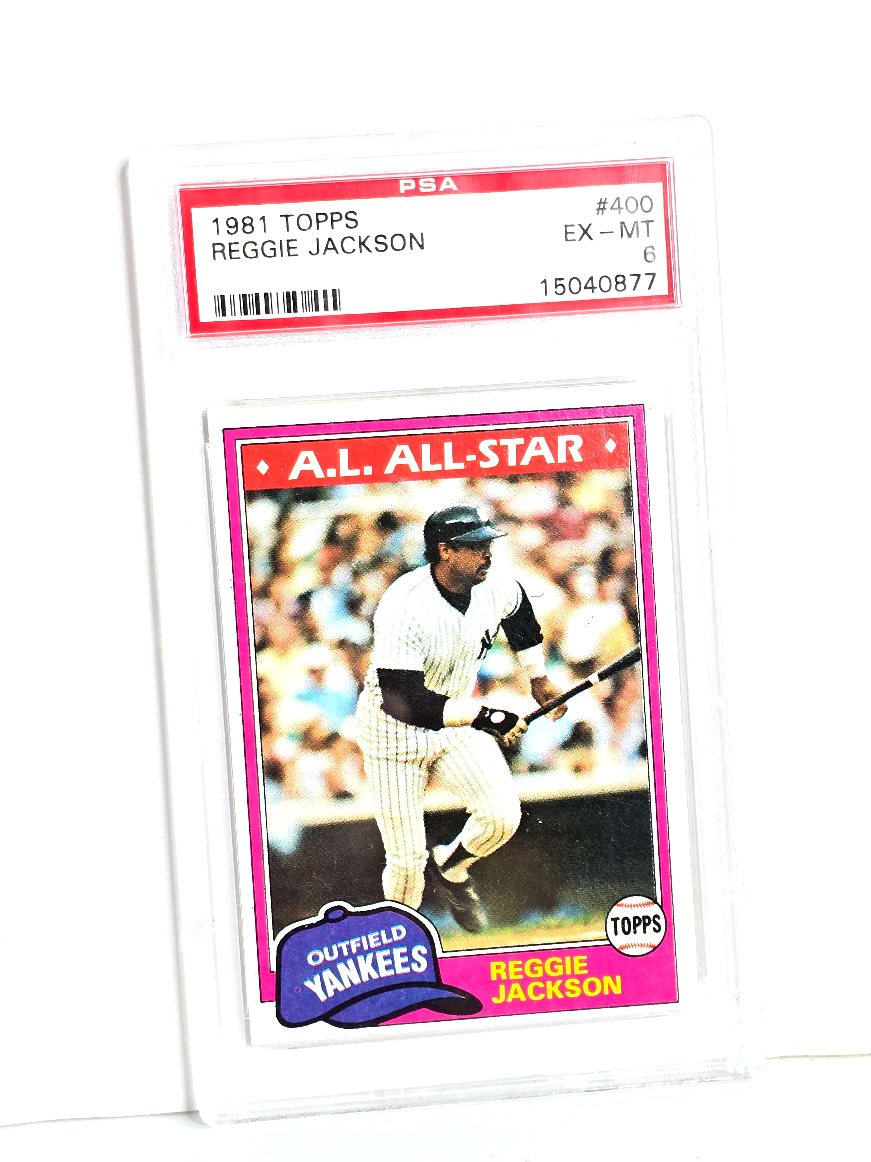 Reggie Jackson Baseball Card 1981 Topps No. 400 All Star