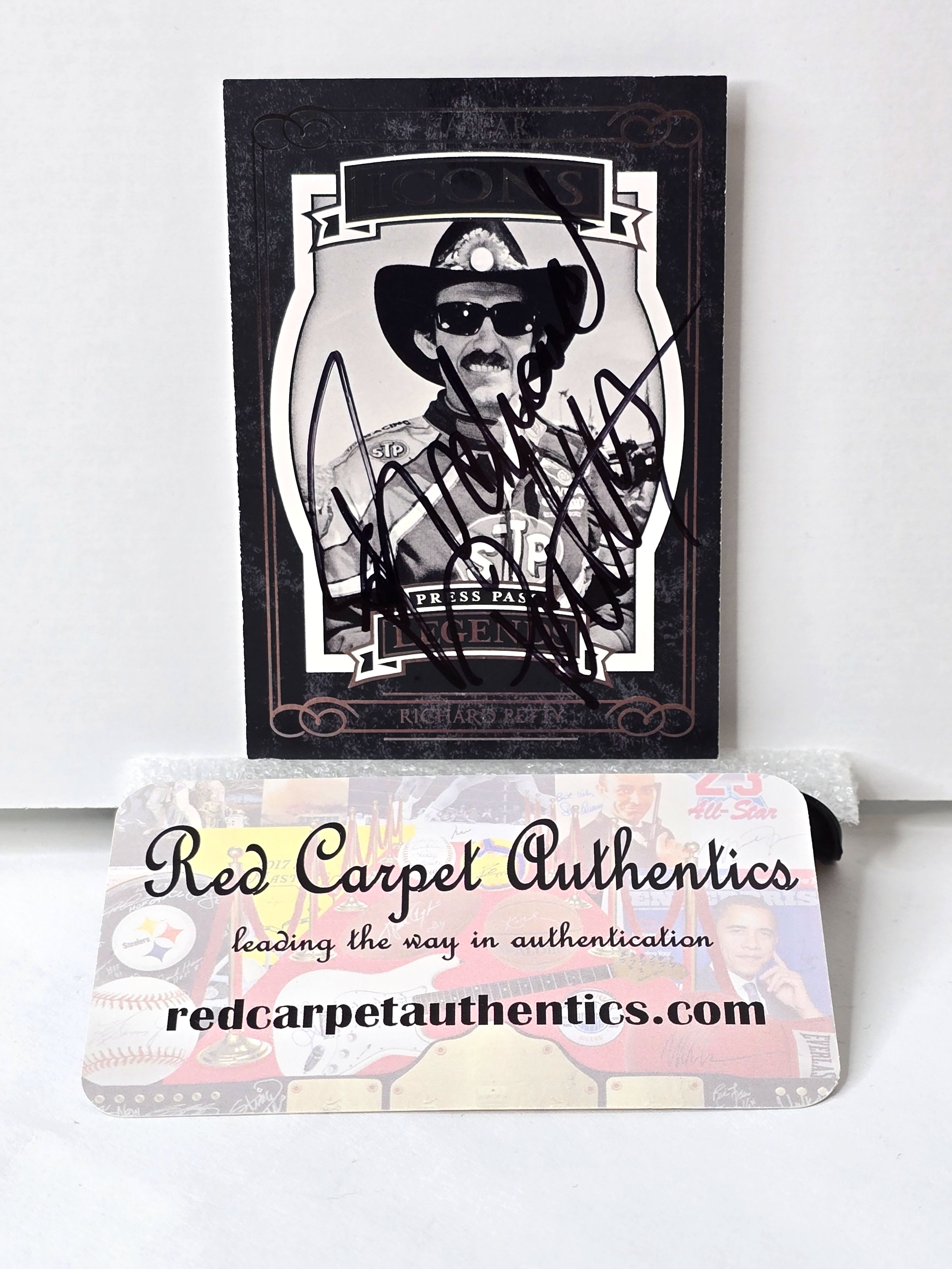 Richard Petty Autograph NASCAR Card 2008 Press Pass No. 62