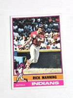 Rick Manning Baseball Card 1976 Topps No. 275