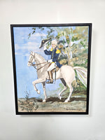 Riding Down Natchez Trace Painting Signed by Artist