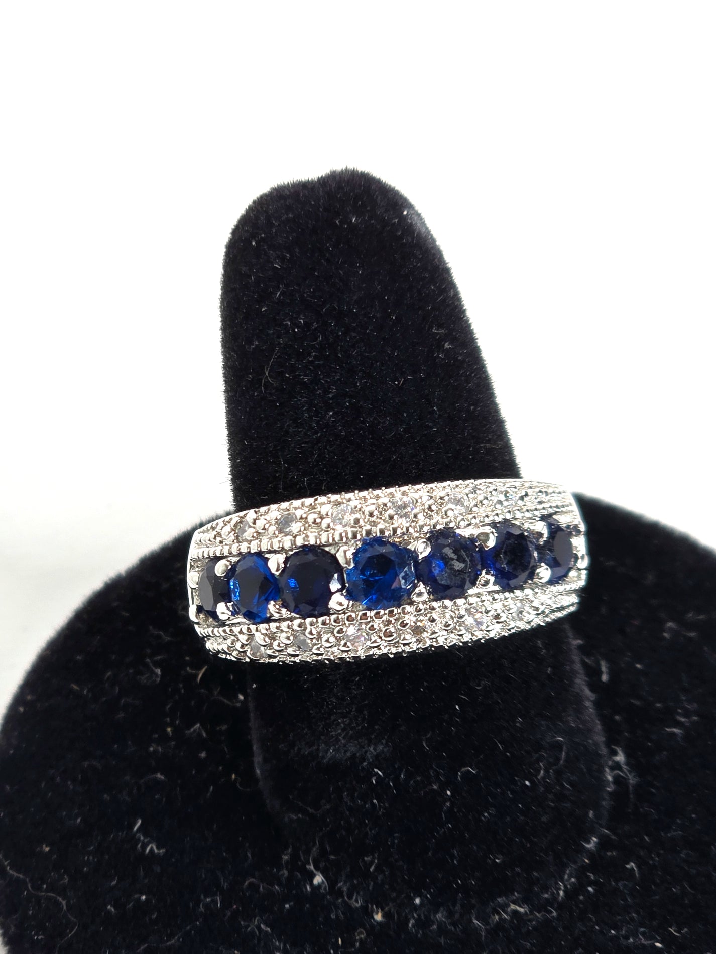 Sapphire Sterling Silver Ring