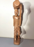 Wood Sculpture African Art Hand Carved