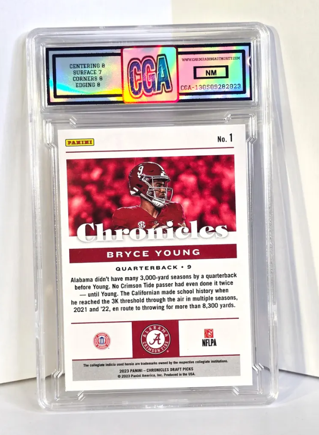 Bryce Young Rookie Football Card 2023 Panini No. 1