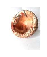 Native American Pottery Bowl Signed Walking Bear Handmade with Native Designs