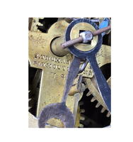 1853 Antique Brass Clocks Seth Thomas Made in Plymouth Hollow Connecticut