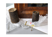 1853 Antique Brass Clocks Seth Thomas Made in Plymouth Hollow Connecticut