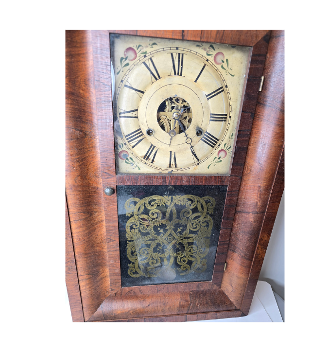 1853 Antique Brass Clocks Seth Thomas Made in Plymouth Hollow Connecticut