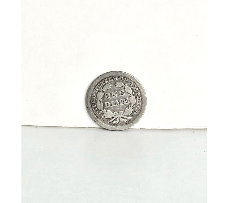 1853 Silver Coin Seated Dime - Rare