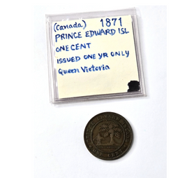 1871 Coin Canada 1 Cent - Rare