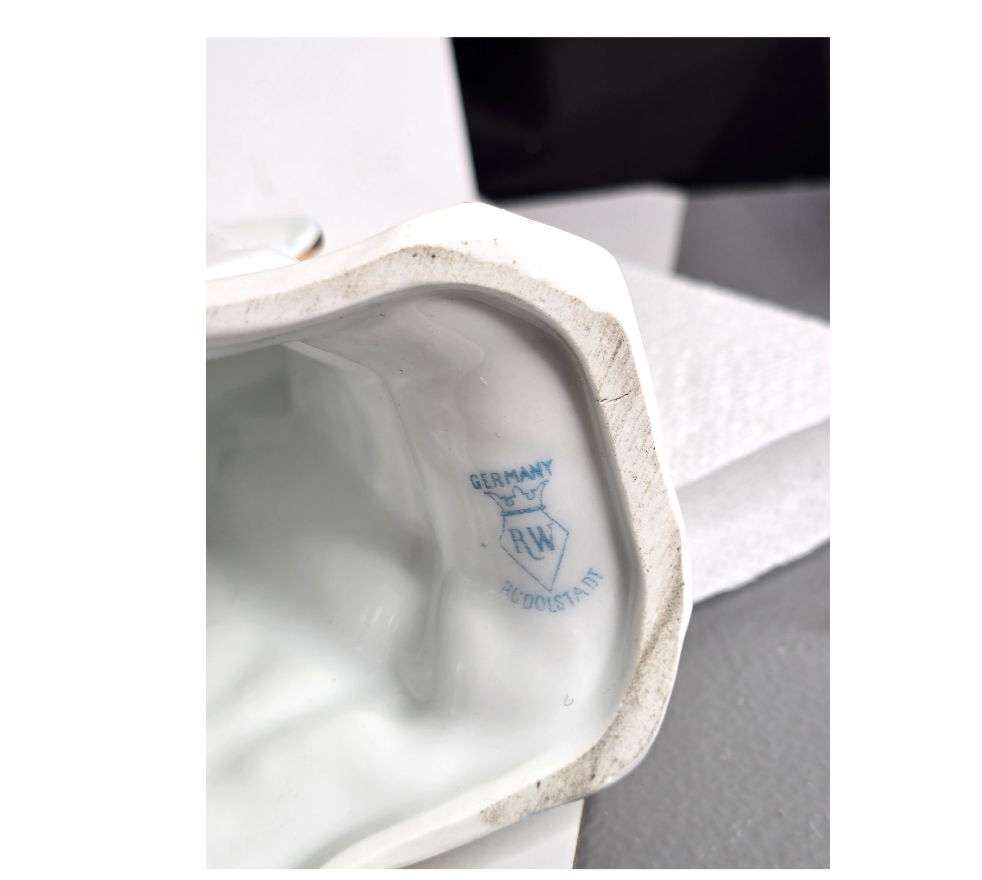 1890s Antique German Rudolstadt Porcelain Clock