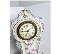 1890s Antique German Rudolstadt Porcelain Clock