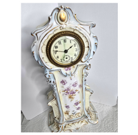 1890s Antique German Rudolstadt Porcelain Clock