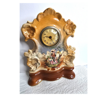 1920s Porcelain Clock Marked Foreign British Collectible