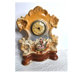 1920s Porcelain Clock Marked Foreign British Collectible