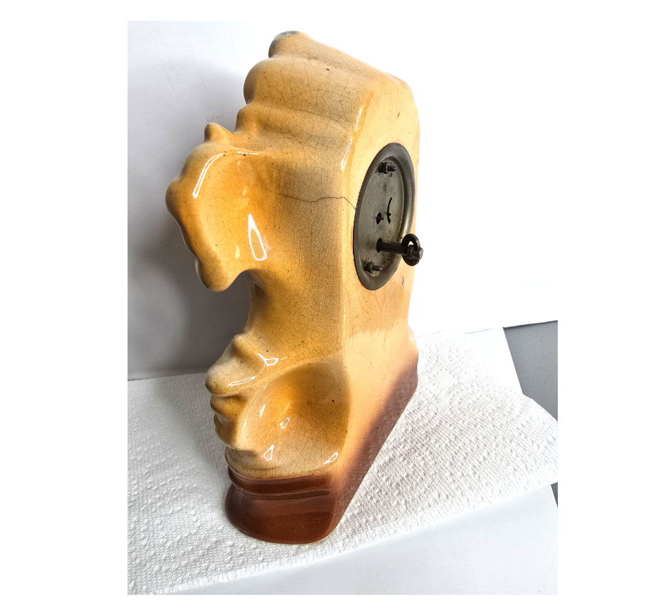 1920s Porcelain Clock Marked Foreign British Collectible