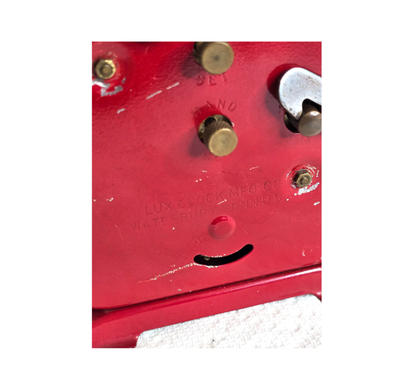 1940s Lux Spinning Wheel Alarm Clock