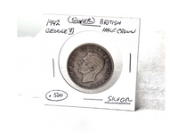 Coin 1942 British Half Crown .500 Silver George VI