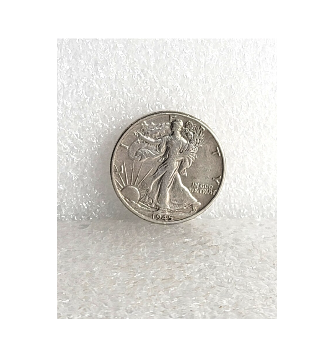 1945 U.S. Mint Silver Coin Half Dollar Walking Liberty