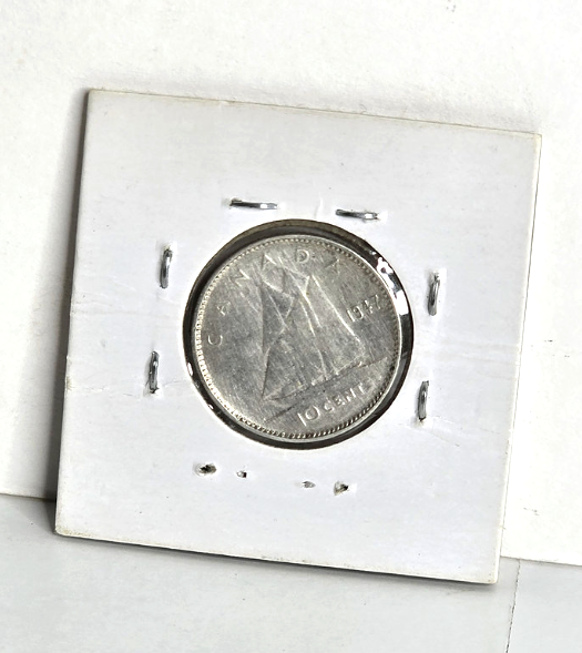 1947 Silver Coin Canadian Ten Cents 80% Silver