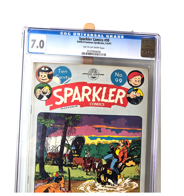 1951 Sparkler Comic #99 CGC Universal Grade 7 - Very Rare
