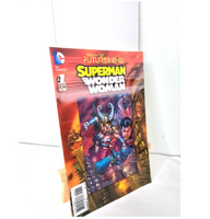 3D Superman Wonder Woman DC Comic November 2014 The New 52 Futures End