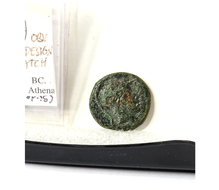 Ancient Greece Coin 325 - 300 BC Pamphylia Helmeted Head of Athens - Very Rare