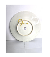 Art Capodimonte Italian Hand Painted Plate with 18k Gold Trim