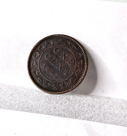 Antique Coin 1859 Canada 1 Cent - Very Rare