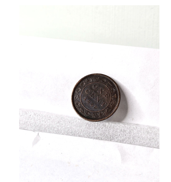 Antique Coin 1859 Canada 1 Cent - Very Rare