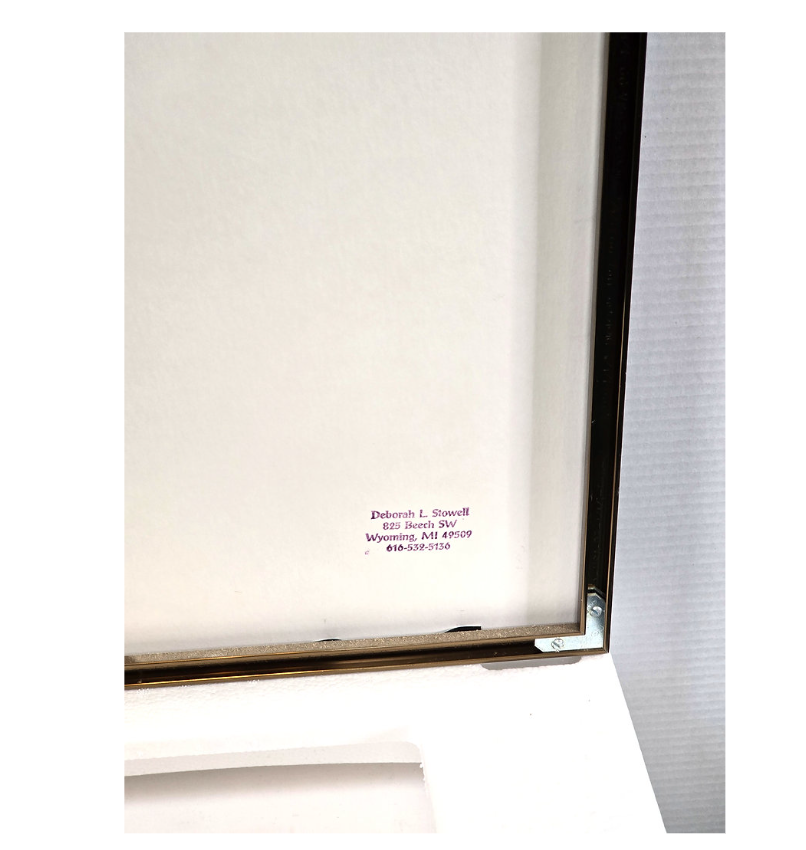 Bird Mixed Media Art Original Signed by Artist Deborah Stowell